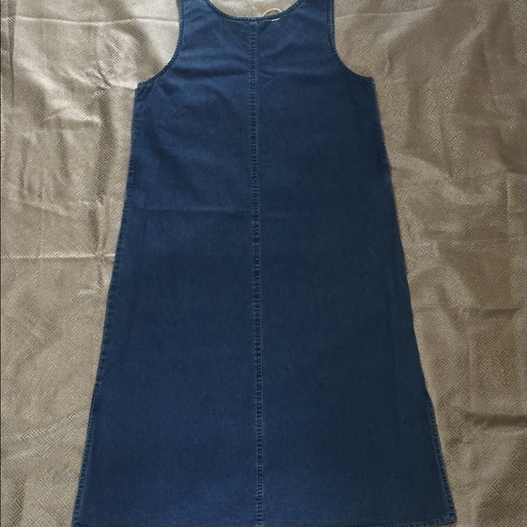 Maxi Length Denim Jumper/Dress / 90’s Vintage - Picture 2 of 9